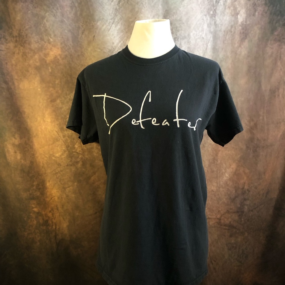 DEFEATER -band- Logo Black Men's T-Shirt